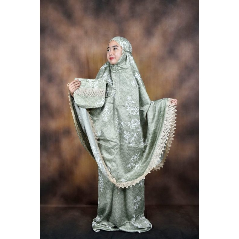 mukena dewasa Dior silk