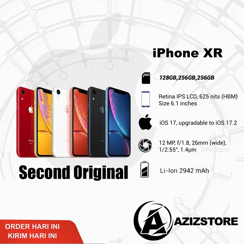 IPHONE XR 64/128GB/256 GB SECOND ORIGINAL