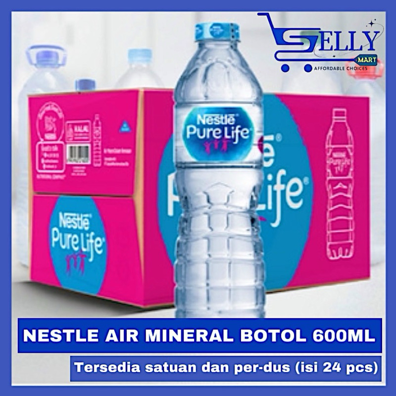 

NESTLE AIR MINERAL BOTOL 600ML ISI 24 PCS (SATUAN DAN DUS)