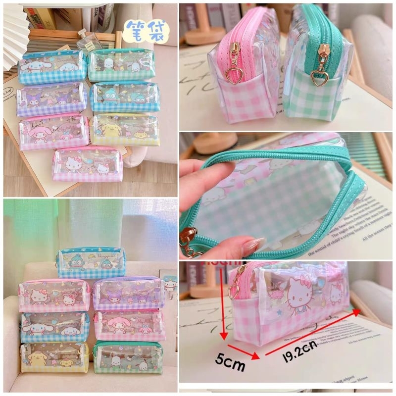 

Tempat Pensil Pouch mika sleting bawah kotak