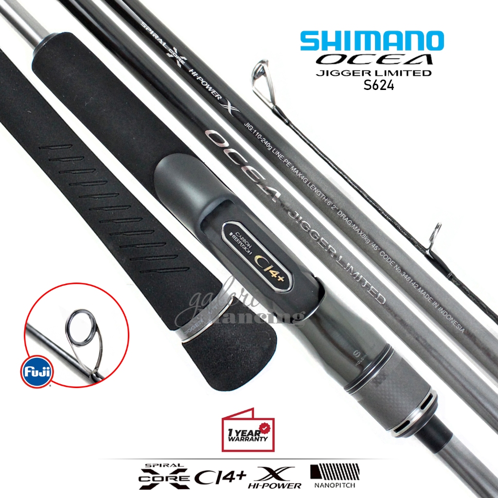 Shimano Ocea Jigger Limited Rod Spinning Model Joran Pancing