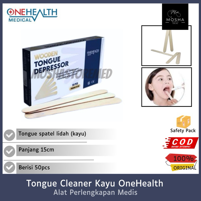 ONEHEALTH-Tongue/Wooden Tongue Cleaner
