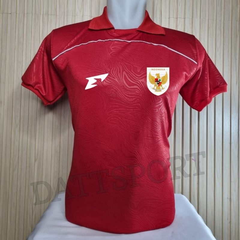 NEW JERSEY MERAH PUTIH GARUDA OLAHRAGA KAOS SEPAK BOLA ATASAN FUTSAL BAJU VOLLY VOLI SERAGAM