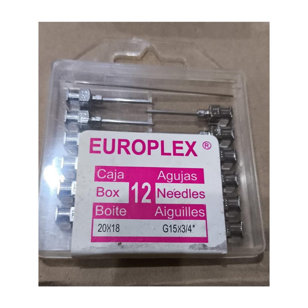 Jarum Europlex ukuran G15 x 3/4"