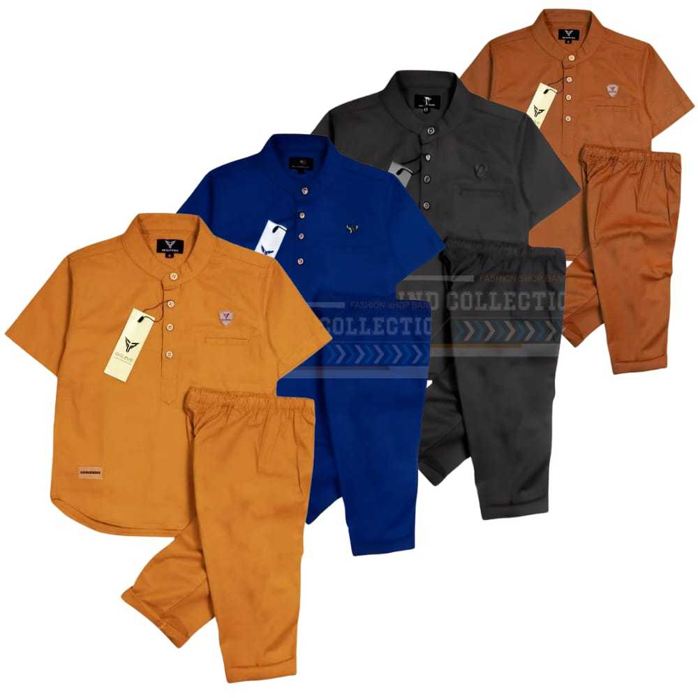 Setelan Baju Koko Kurta Anak Laki-laki