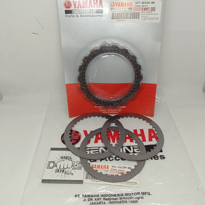 PLAT KOPLING + PLAT GESEK BESI 1S7 YAMAHA JUPITER MX OLD LAMA ORIGINAL