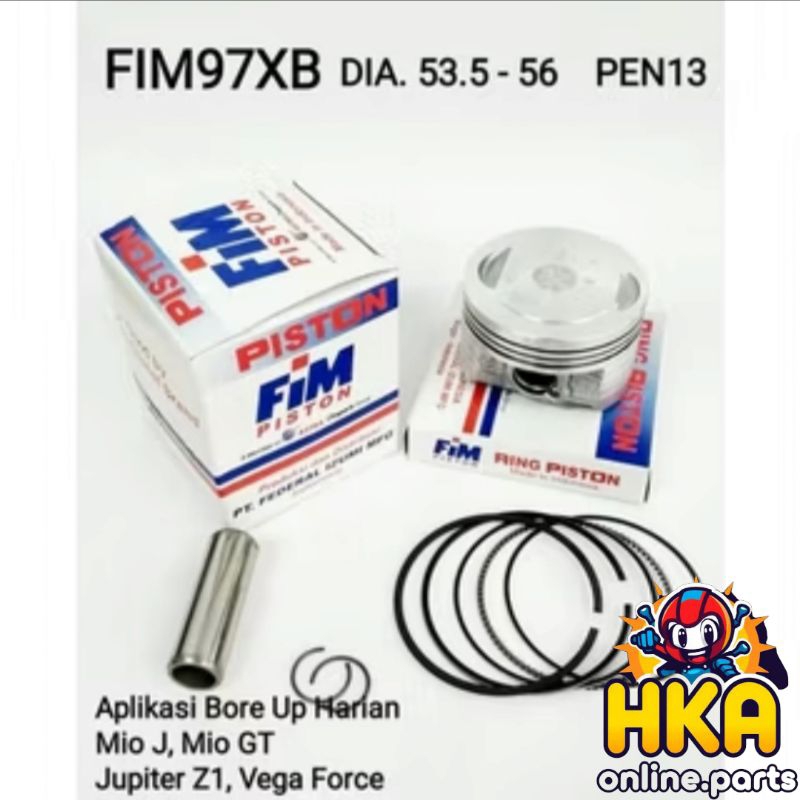 FIM Piston Kit Set Bore Up Mio J Mio GT Jupiter Z1 Vega ZR Vega Force FIM97XB  FIM 97 XB 53.5 54 55 