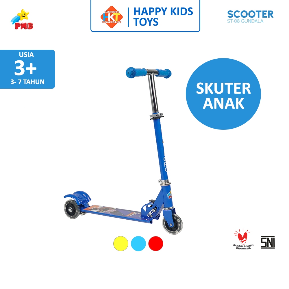 MAINAN SKUTER OTOPET BESI ANAK RODA 3 PMB ST08
