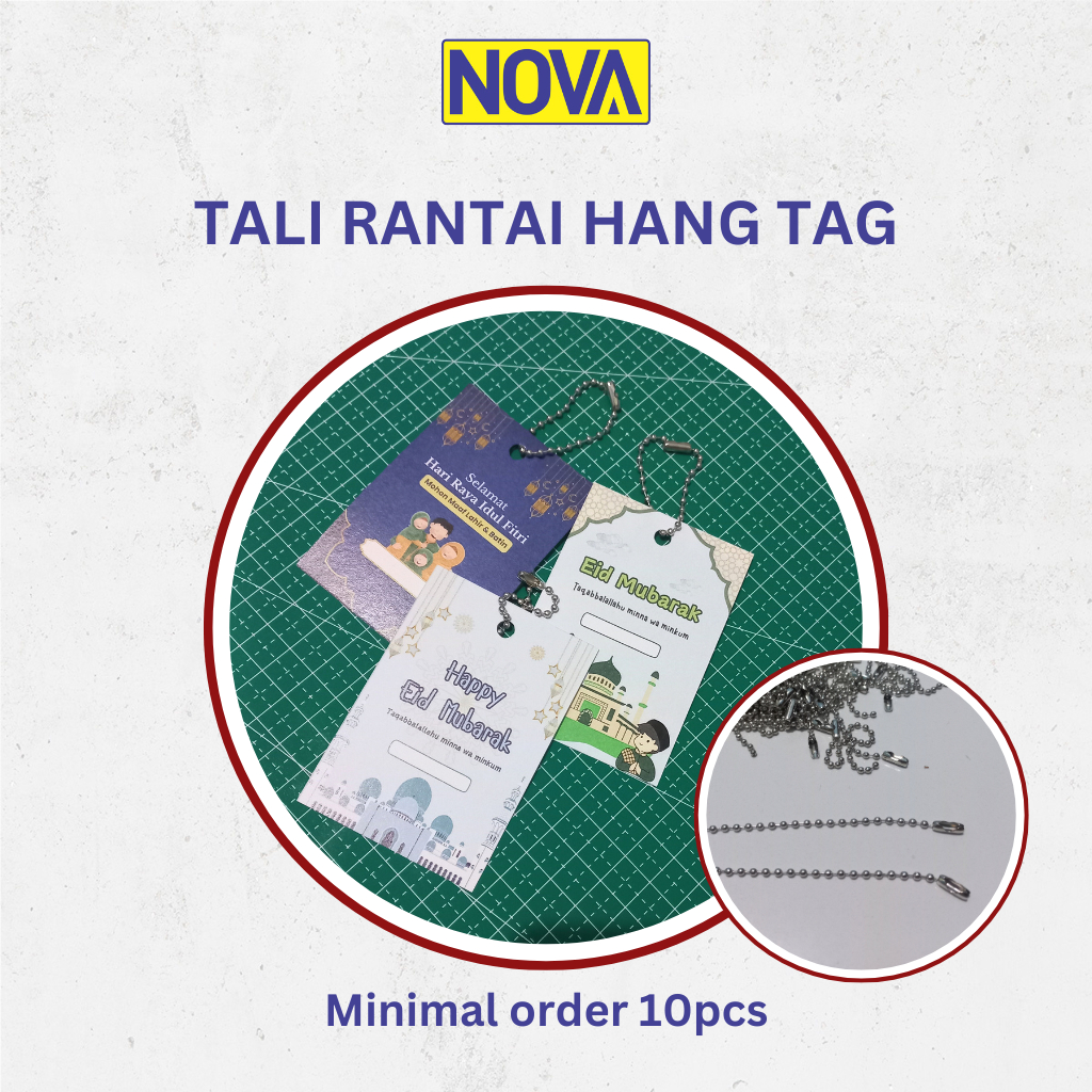 

Tali hang tag / tali hangtag / Gantungan besi tali rantai kuku / Tali Biji lada (MIN ORDER 10 PCS)