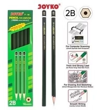 

1 pack P- 88 JOYKO pensil kayu joyko 2B (isi 12 pcs)