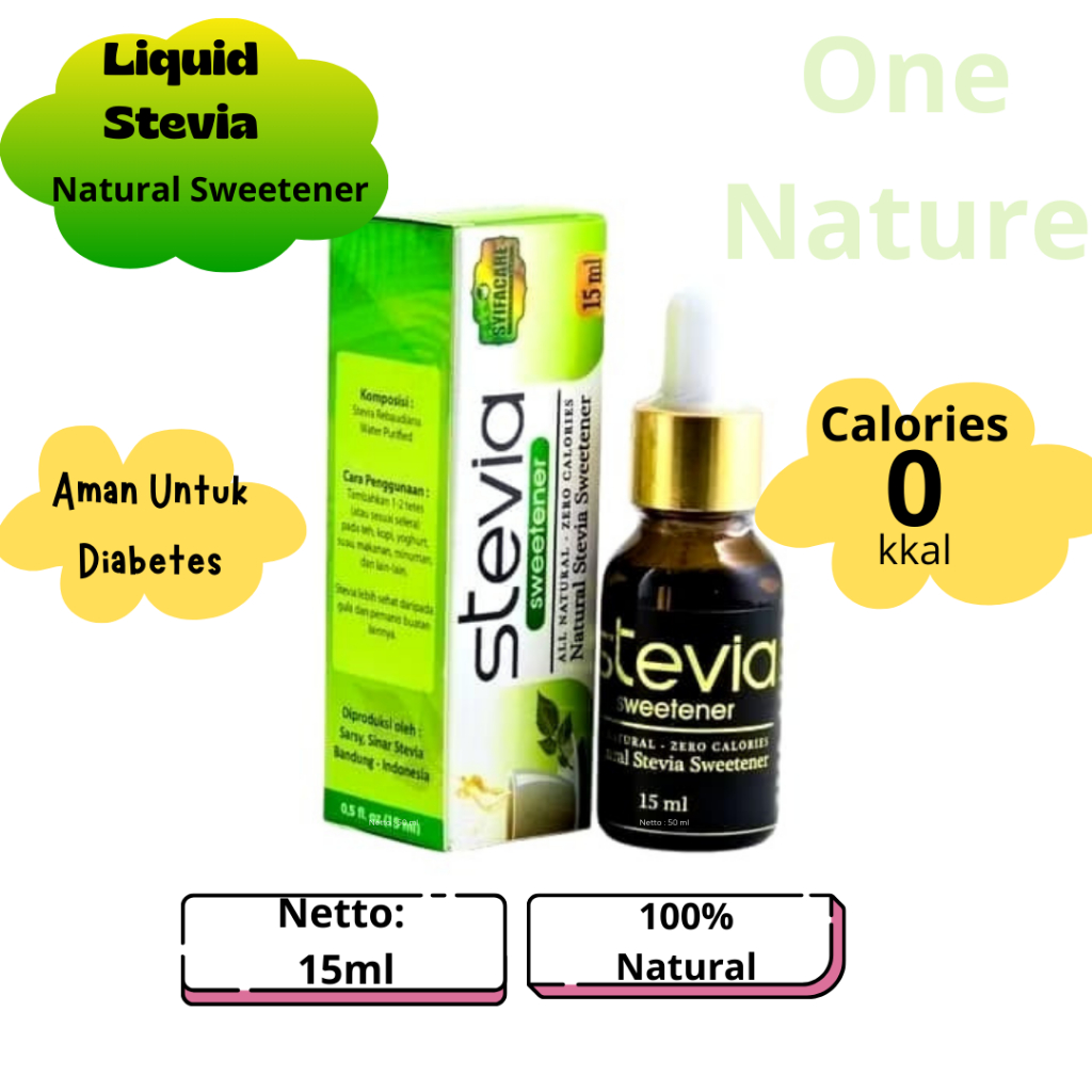 

Syifacare Pemanis Alami Gula Tetes Stevia 100% Original
