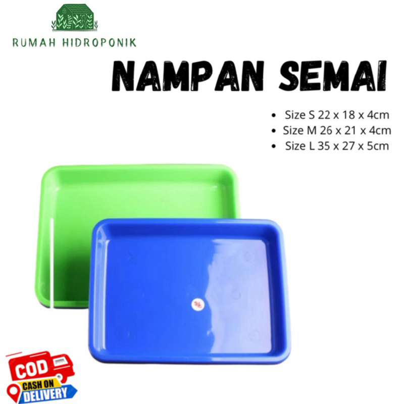 Nampan Semai Benih Nampan Plastik - Wadah Semai
