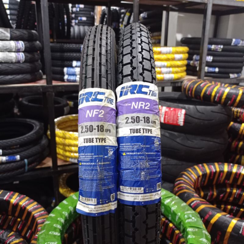 BAN IRC PETAK TAHU/LURUS 250/18 ORIGINAL 100%