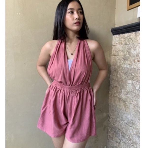 KODE W42W jumpsuit wanita  jumpsuit perempuan  baju perempuan  baju pantai  bikini  Baju sexy wanita