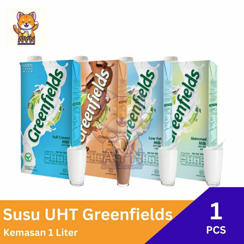 

Susu UHT Greenfields 950 ml / 1 liter / 1000 ml