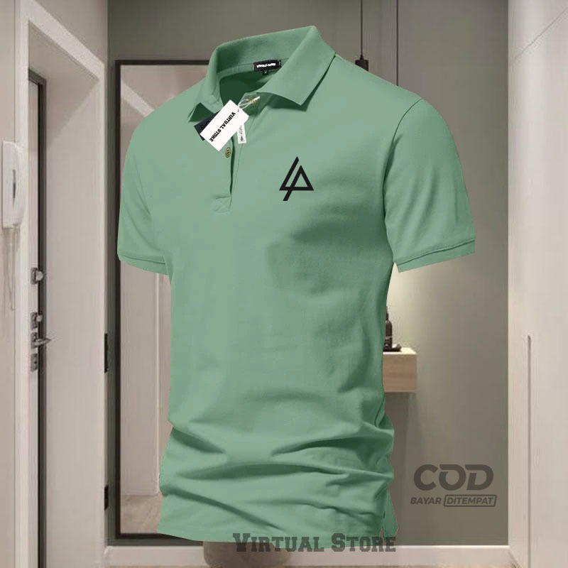 Kaos Polo Kerah Lp Lknprk Text Hitam - Kaos Kerah Pria Distro - Kaos polo Shirt pria Kerah - Kaos Ke