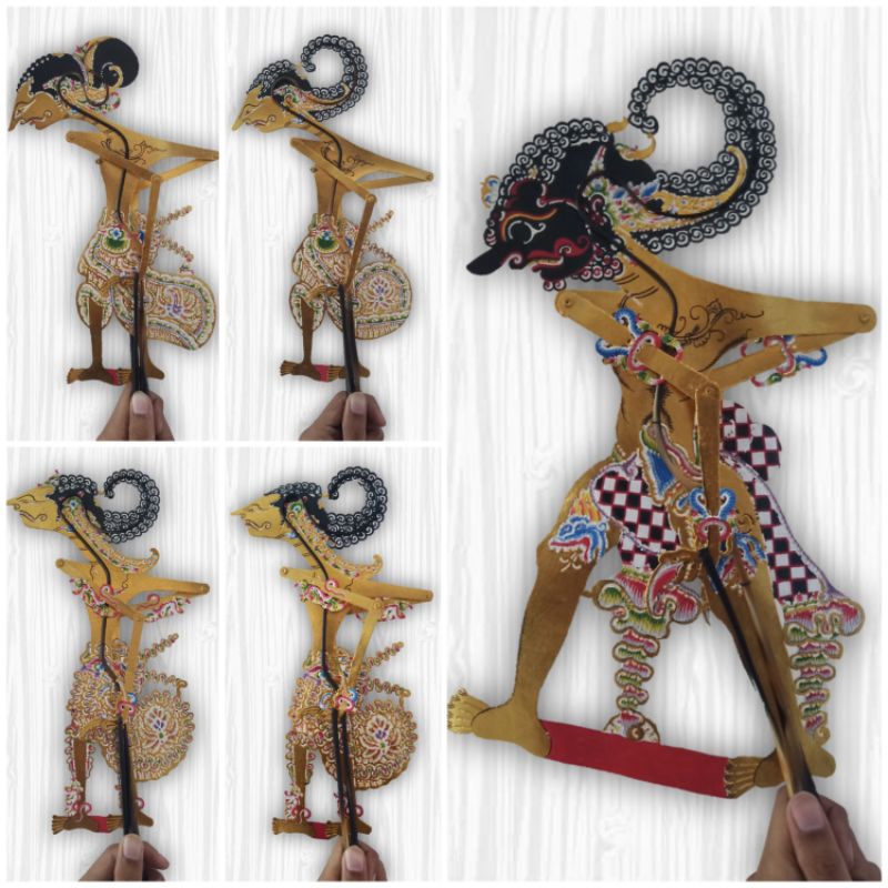 Wayang Kulit (Pandawa Lima) Puntadewa/ Yudhistira, Arjuna/ Janaka, Nakula, Sadewa & Bima/ Werkudara 