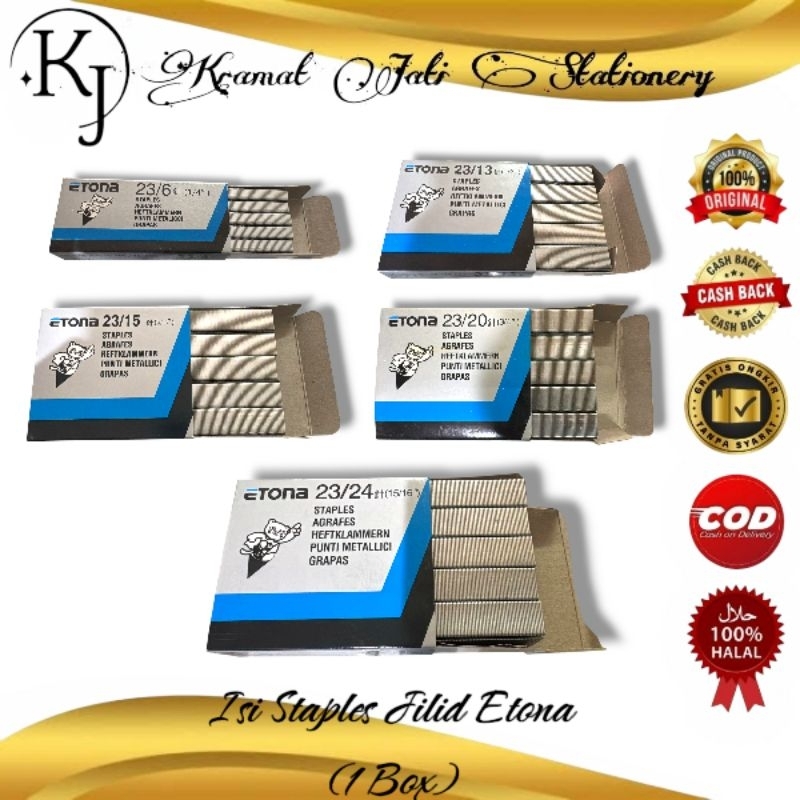 

Isi Staples Jilid Etona (1 Box)