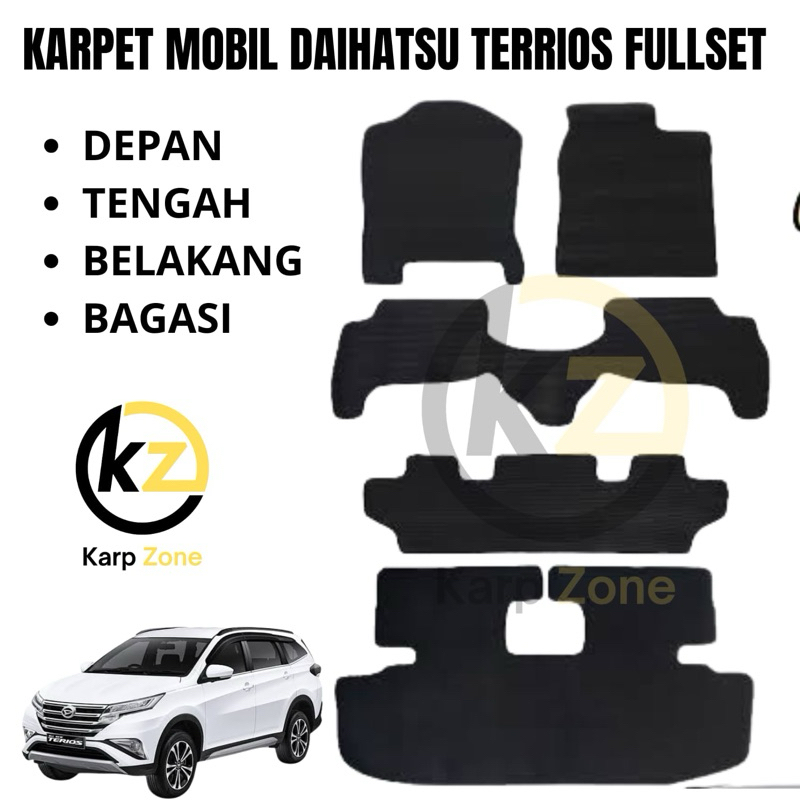 Karpet Mobil Terios FullSet alas kaki Mobil Terios FullSet