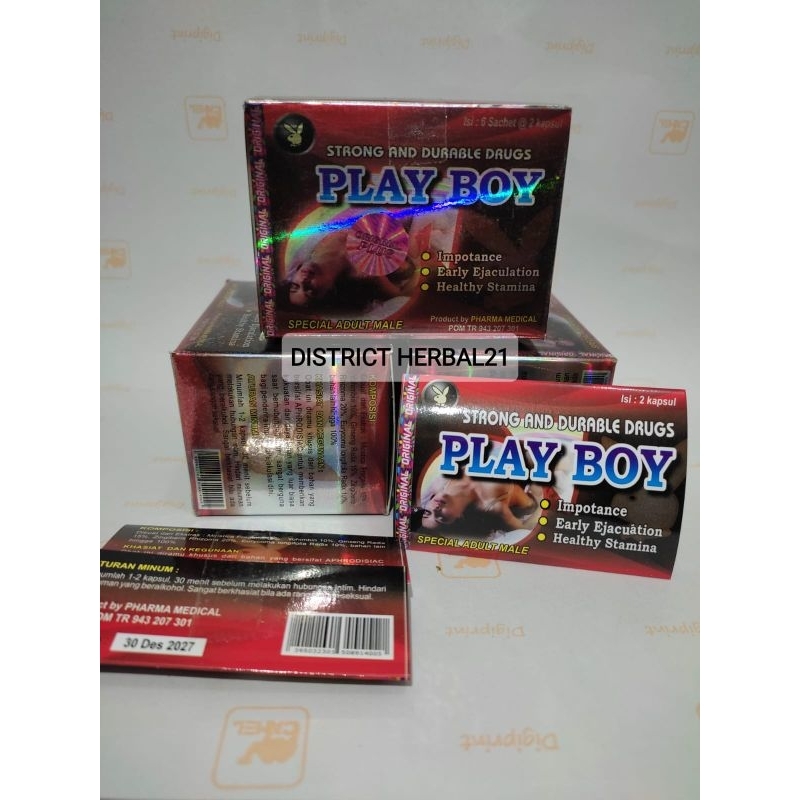 PlayBoy Kapsul Herbal Kuat Tahan Lama Original