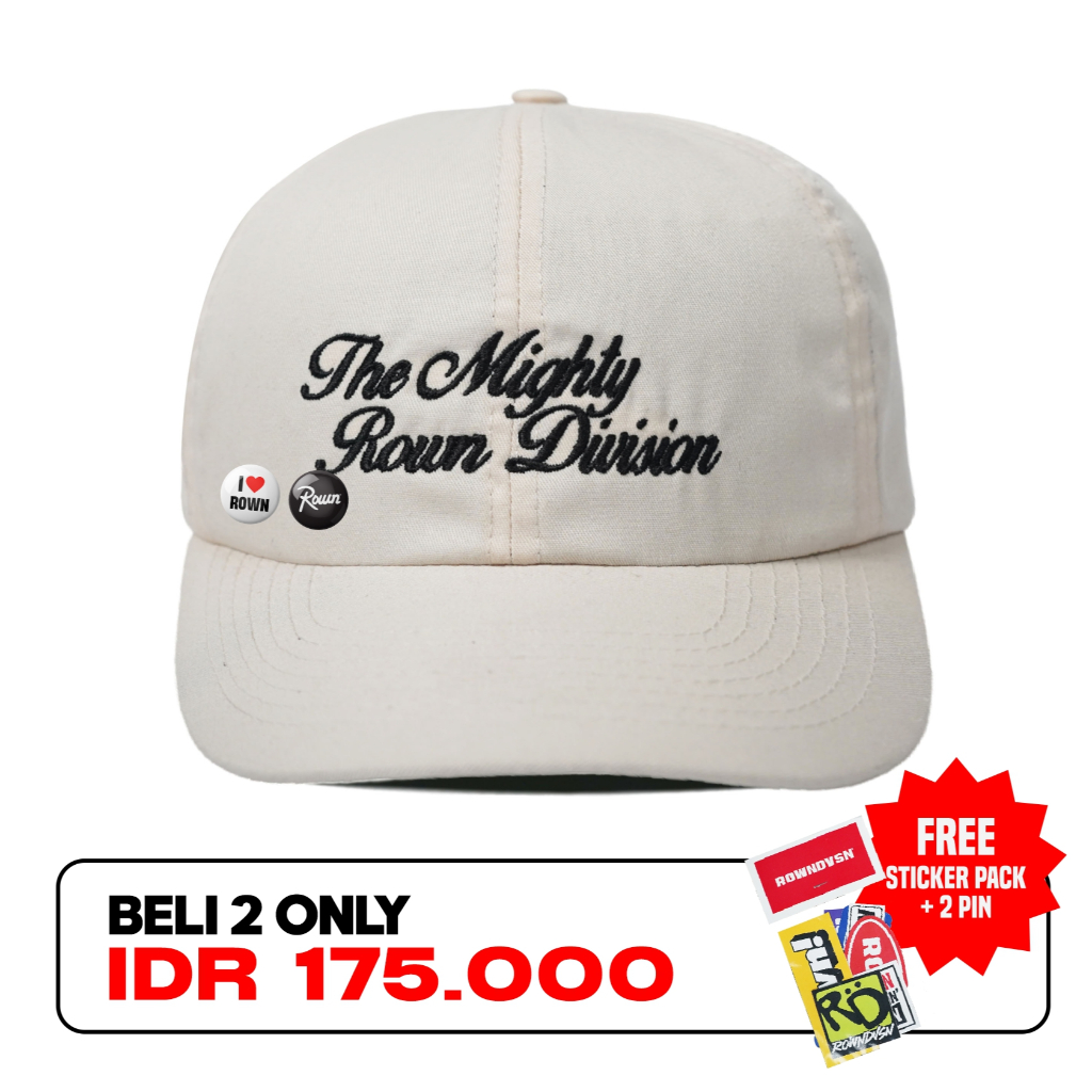 Rown Division Official Polocaps - Rowndvsn Topi Halton Cream