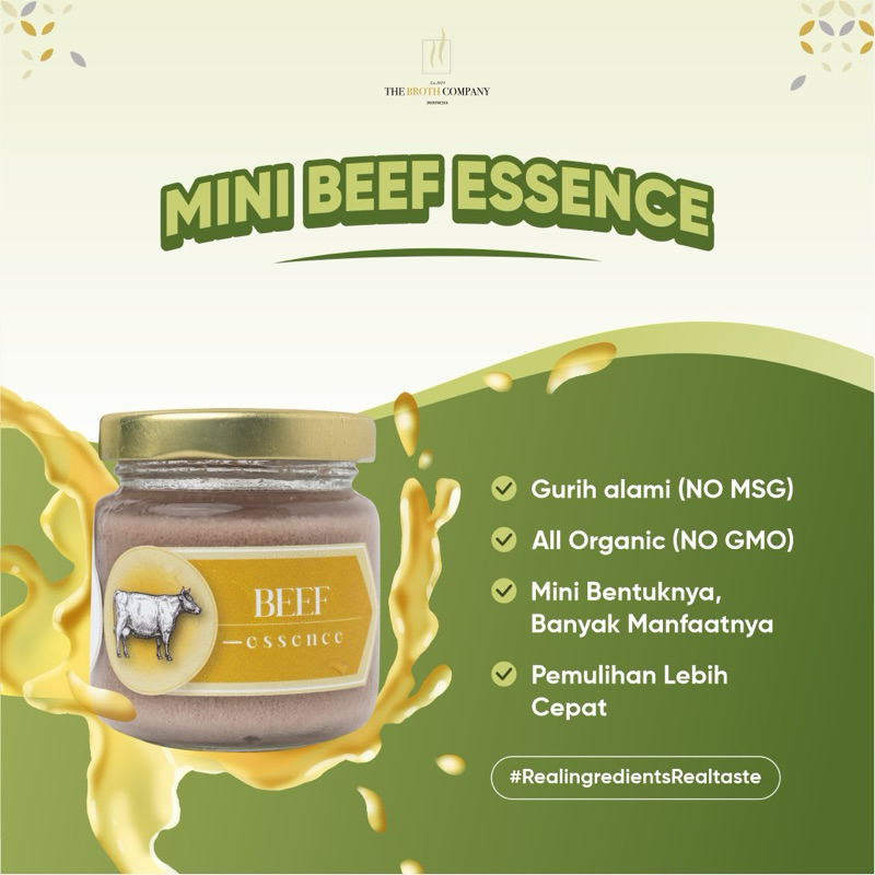

The Broth Company - Mini Beef Essence 100ml - BB Booster - Essence - MPASI - Immune Booster