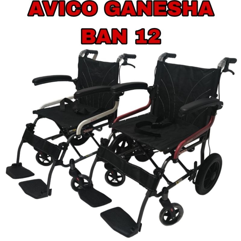 Kursi Roda Travel Avico - Super Ringan, Lipat Kecil, Mudah Dibawa