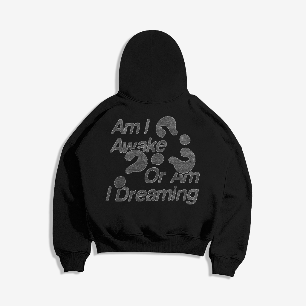 OKEIMA - Hoodie Boxy Oversize Awake Or Dreaming - XXL ( Pria & Wanita )
