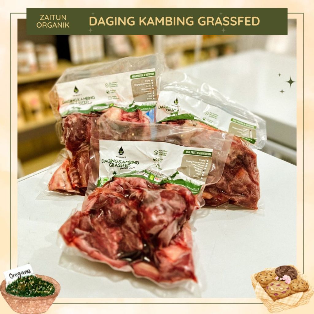 

Daging kambing grassfed | Pure organic | kambing | daging kambing grassfed