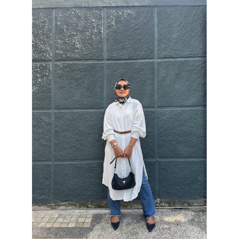 Tunik Atasan Wanita Bahan Rayon Twill Premium / Tunik Basic Polos Wanita Fashion Lebaran Terbaru Bus