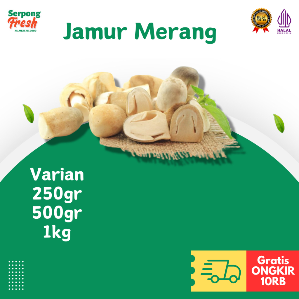 

Jamur Merang Mushroom Segar 250gr 500gr 1kg Sayuran Fresh