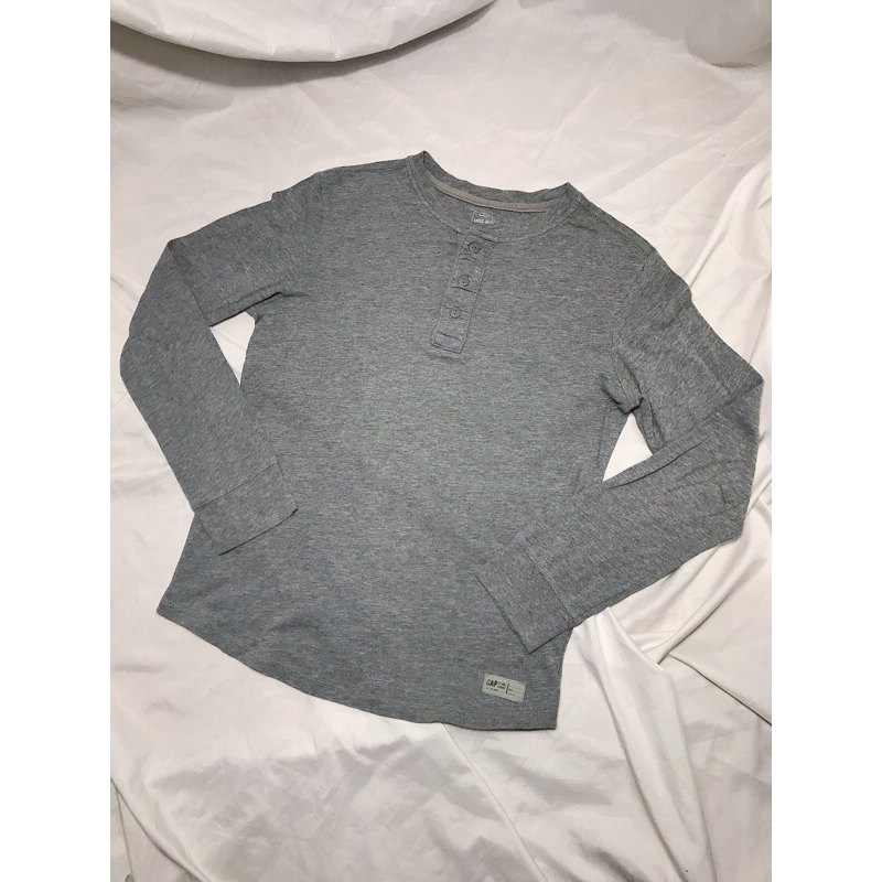 Nego AjaYuk > GAP Kids Basic Longsleeve T-Shirt (Original) - Light Grey (Baju/Kaos)|Laki-Laki/Peremp