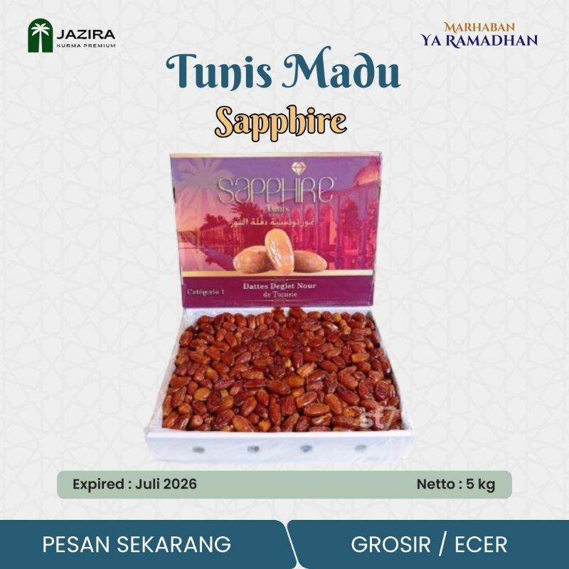 

Kurma Tunis Madu Sapphire 5 Kg