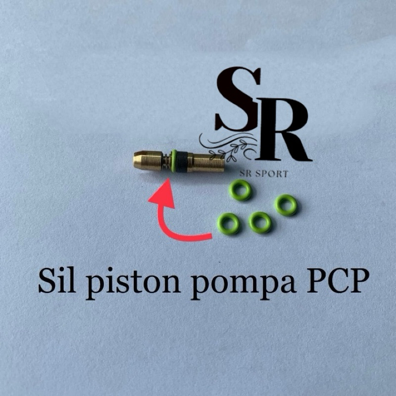 Sil oring piston pompa angin material NBR hijau / oring sil piston pompa