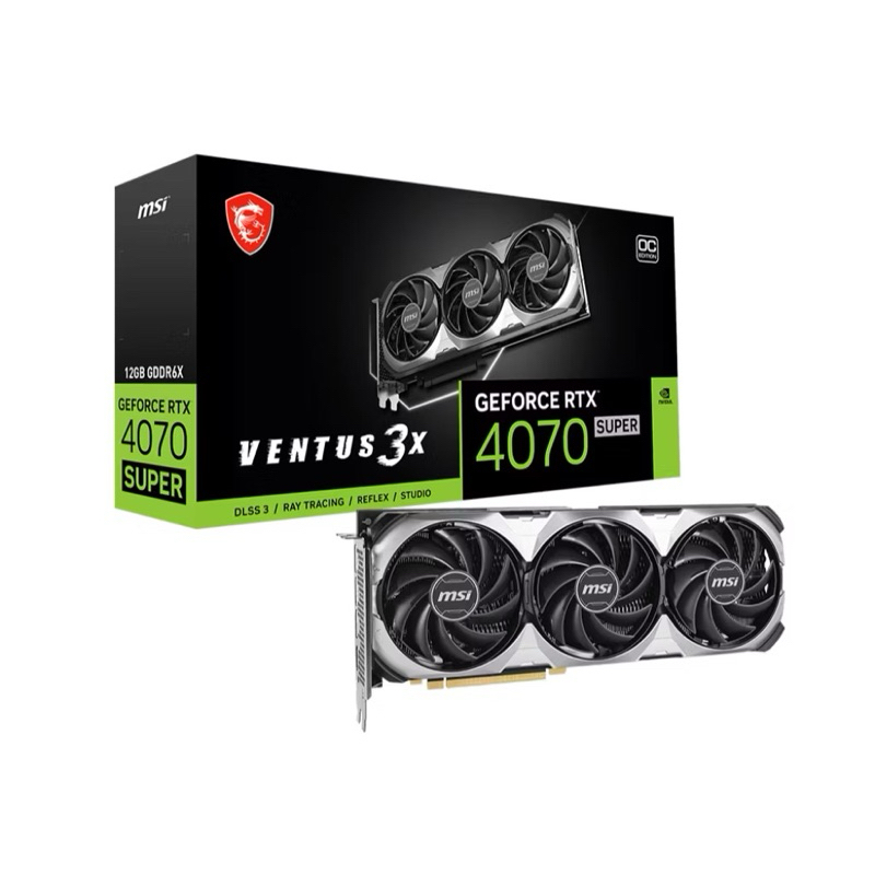 VGA Card  Nvidia GeForce | MSI RTX 4070 RTX4070 SUPER 12G VENTUS 3X OC GDDR6X DDR6 |