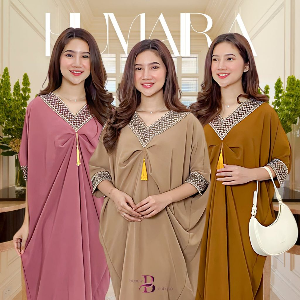 Beautyhijab - HUMAIRA kaftan lebaran terbaru 2026 baju idul fitri wanita remaja dewasa mewah murah
