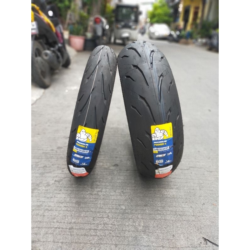 MICHELIN POWER 6 120/70 R17 180/55 R17 NEW IMPORT TUBLES TERBARU