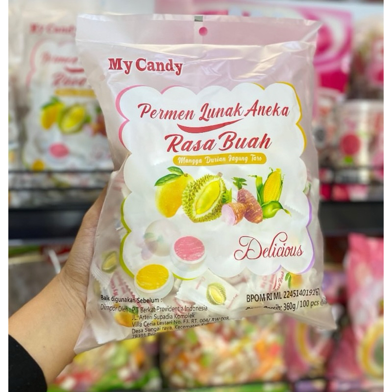 

permen lunak aneka rasa buah