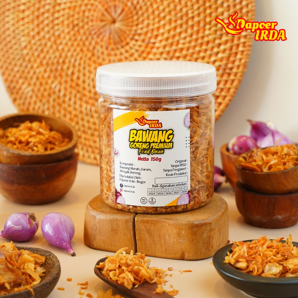 

Dapoer Irda Bawang Goreng Premium / Asli Tanpa Tepung 150grm / 80grm