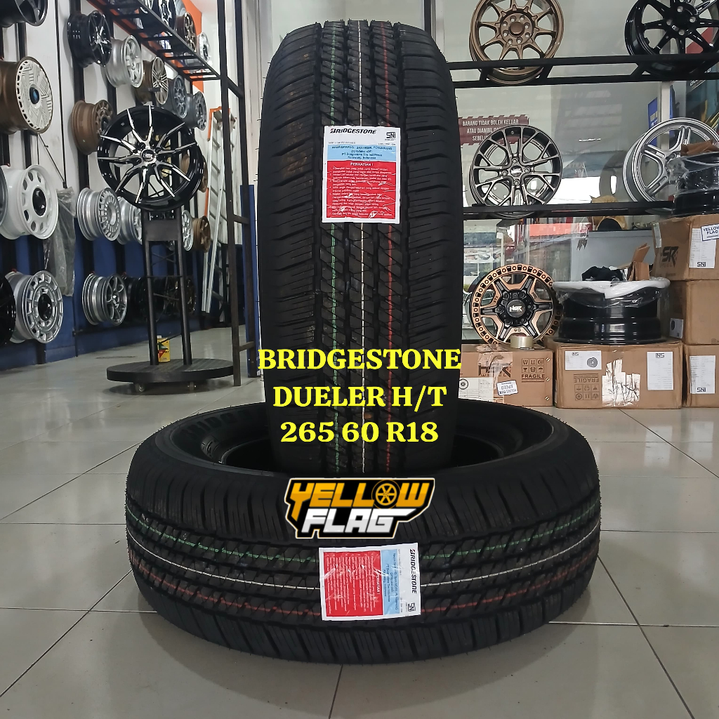 Ban Mobil Standar Pajero Fortuner Hilux Ring 18 Merk Bridgestone Dueler HT 265 60 R18 Tubeless