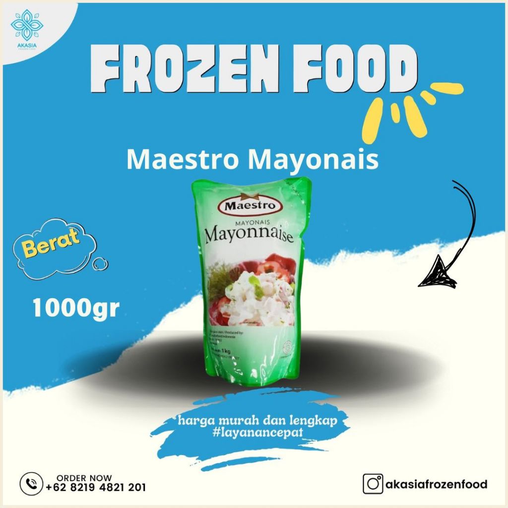 

Maestro Mayonais ( 100gr, 180gr, & 1kg)