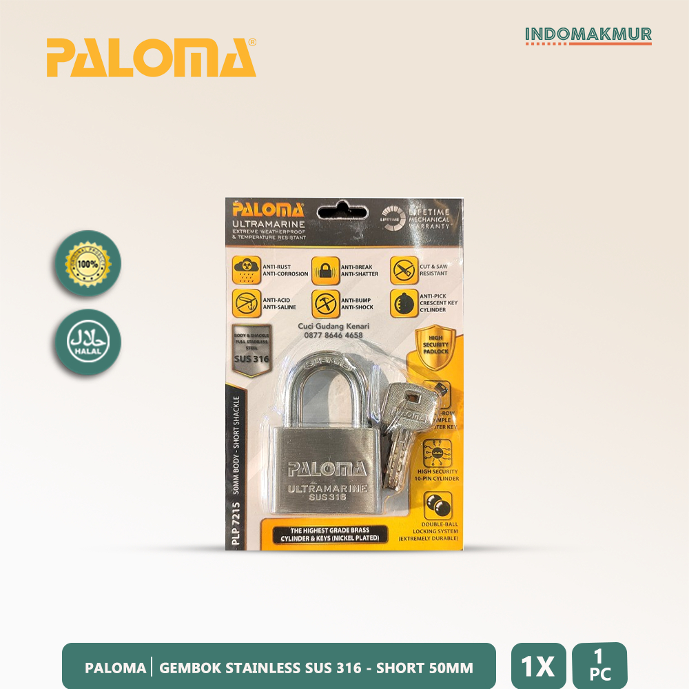 IDM - Paloma Kunci Gembok Stainless