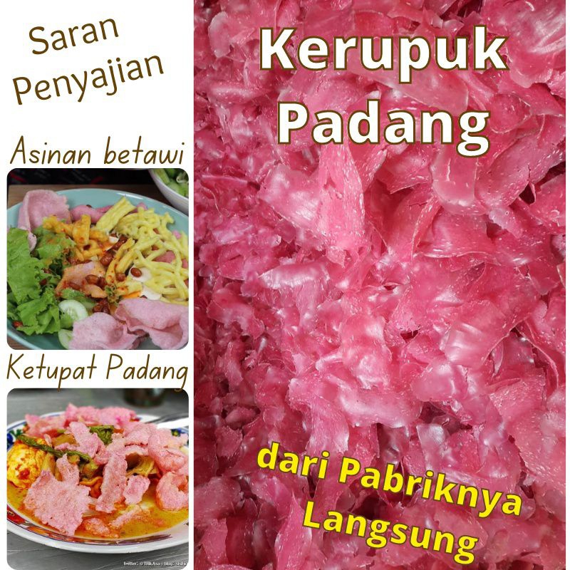 

Kerupuk Merah Padang 250g