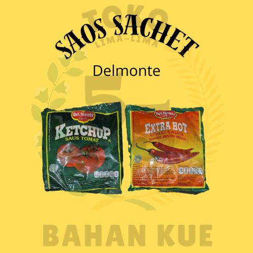 

Saos Tomat dan Sambal Sachet Delmonte isi 24 Sachet
