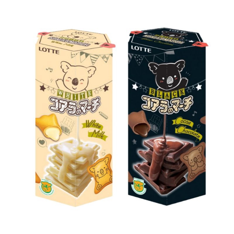 

Lotte Koala's March Biskuit Cokelat Susu Putih cocoa 37 g