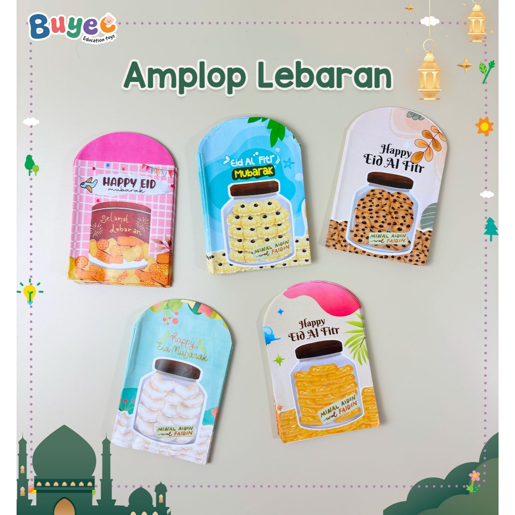 

BUYEE GIFT - Amplop Lebaran Hari Raya Idul Fitri Tema Kue Lebaran