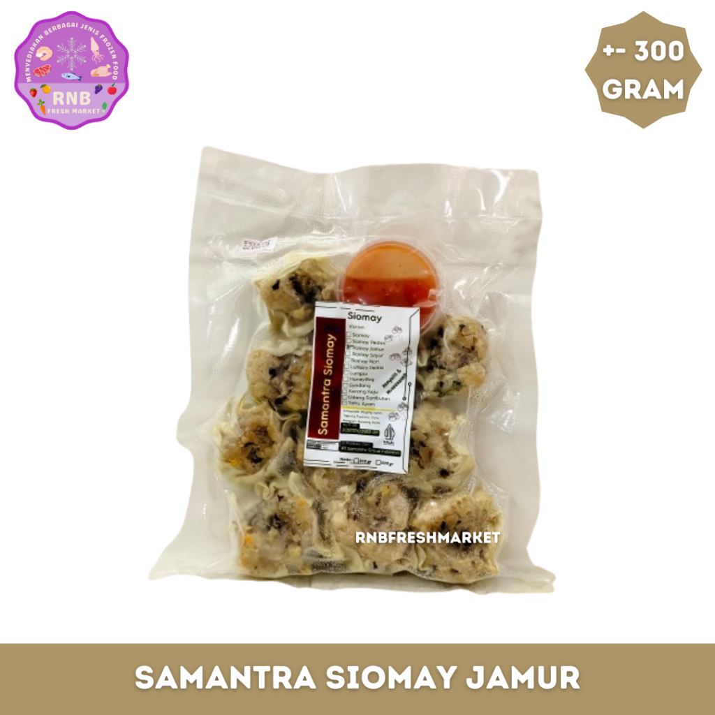 

Samantra Siomay Jamur Isi 10 Pcs Netto +- 300 Gram