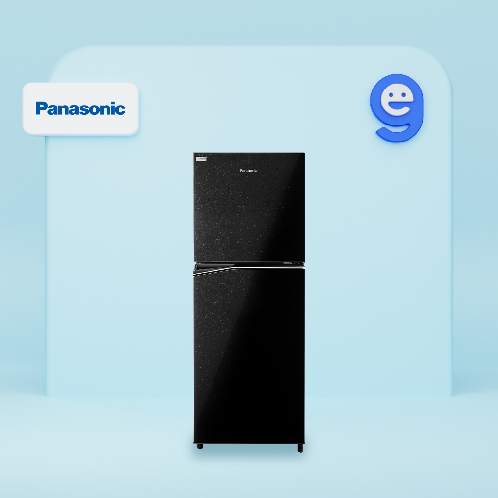 PANASONIC NRBB201QPK KULKAS 2 PINTU INVERTER GLASSDOOR BLACK 201QPK