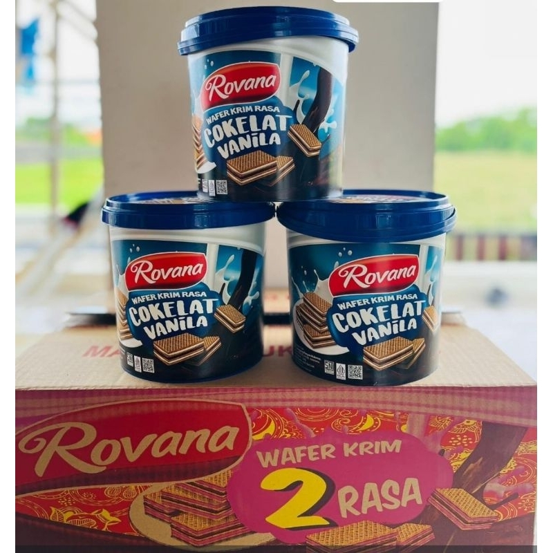 

[1DUS] ROVANA WAFER CREAM COKLAT VANILA HANDLE ISI 6