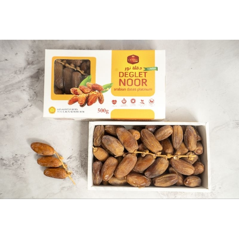 

Qoswa Deglet Noor Arabian Dates Platinum/Kurma Tunisia 500gr